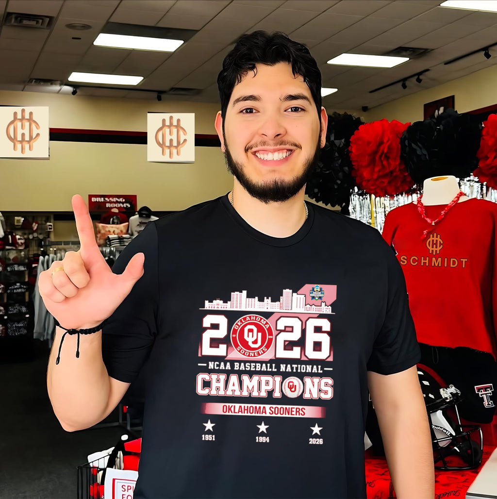 Oklahoma Sooners 2026 NCAA Baseball National Champions 3 time shirt