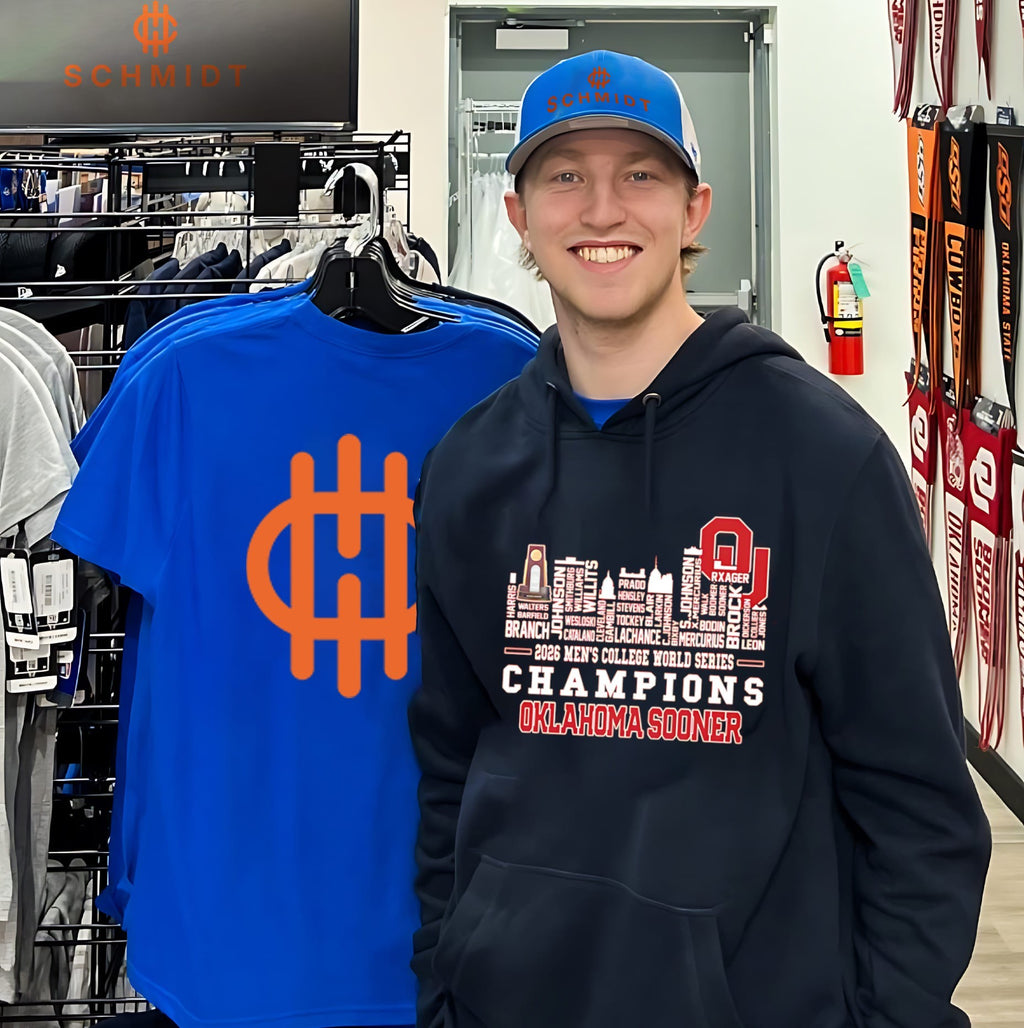 Oklahoma Sooners Mem’s College World Series Champions 2026 player name skyline shirt