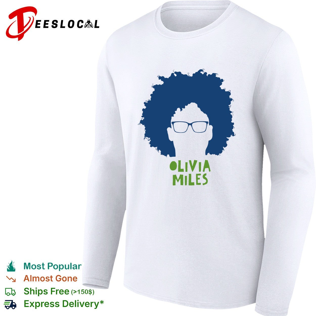Olivia Miles Minnesota Lynx big head hair and glasses shirt