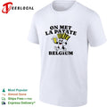 On met la patate Belgium fries beer mascot shirt