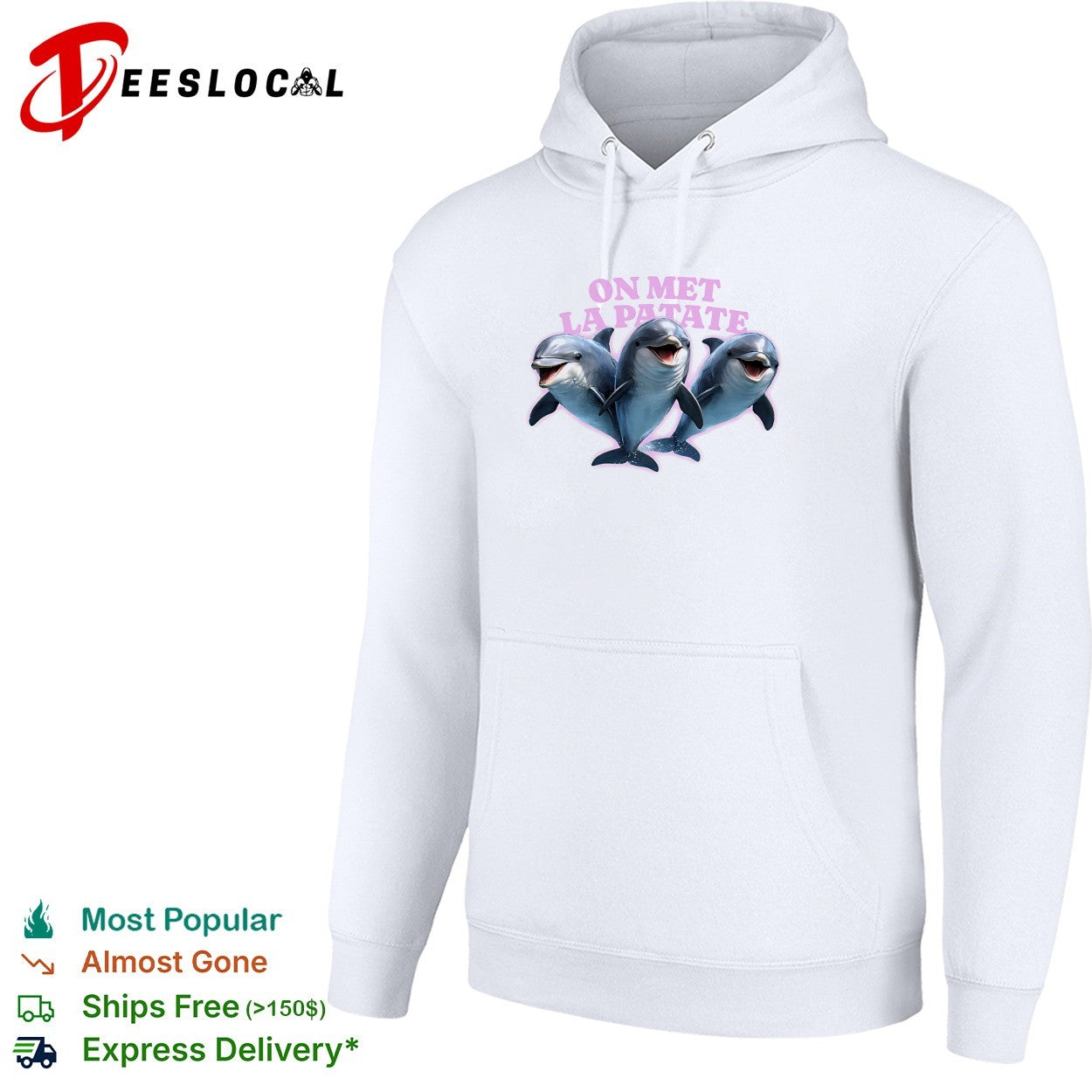 On met la patate dolphins trio shirt