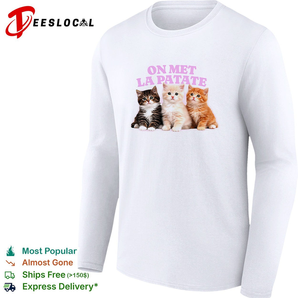 On met la patate kittens trio shirt