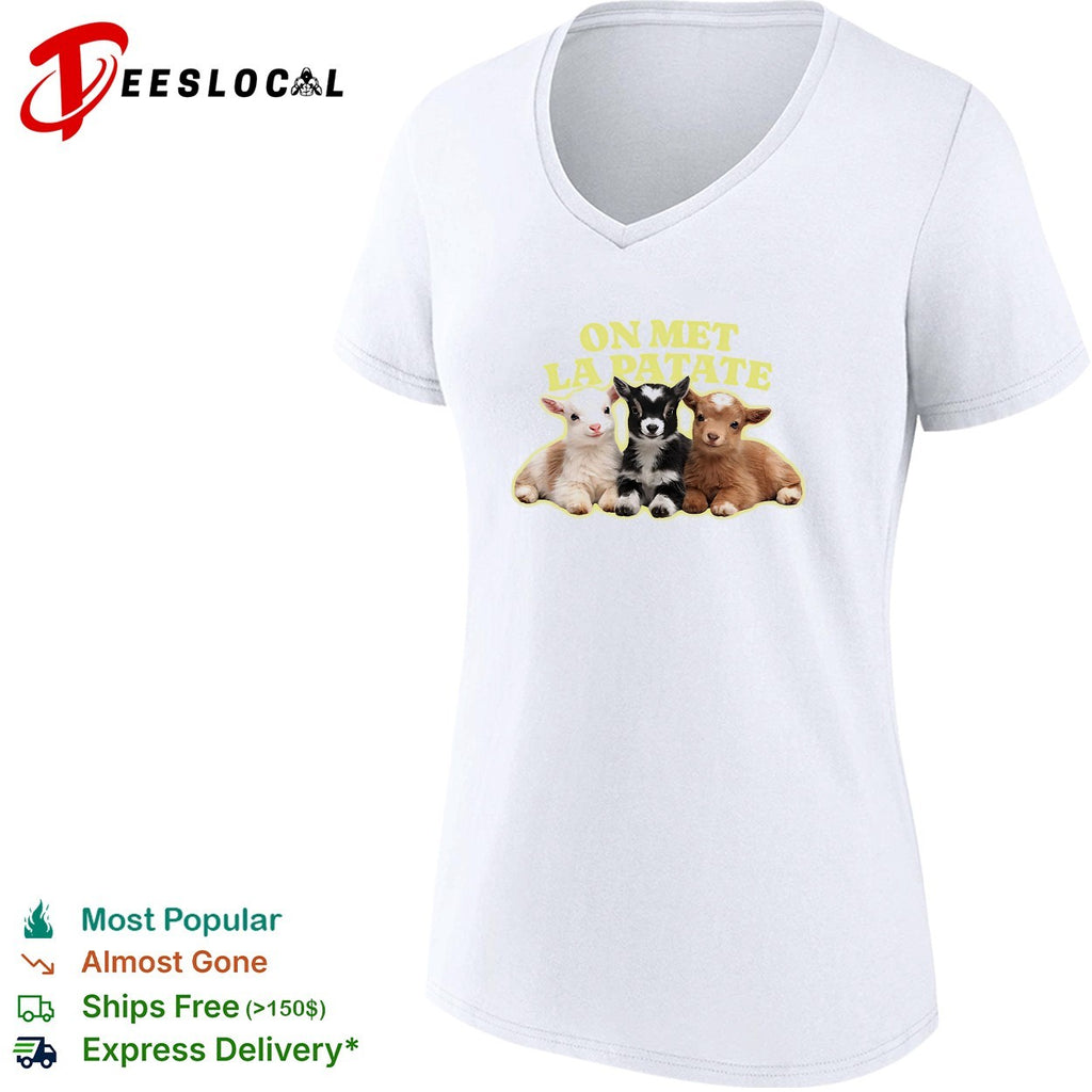 On met la patate three baby goats resting shirt