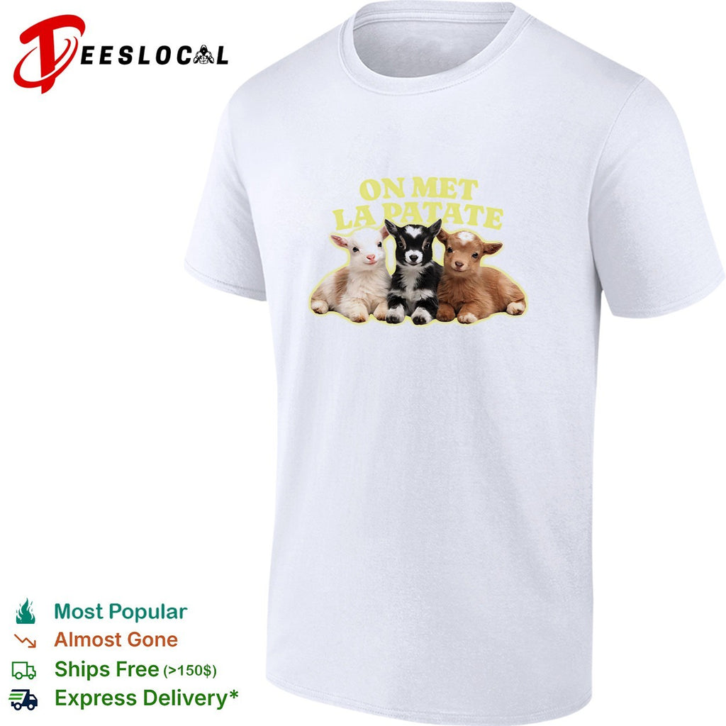 On met la patate three baby goats resting shirt