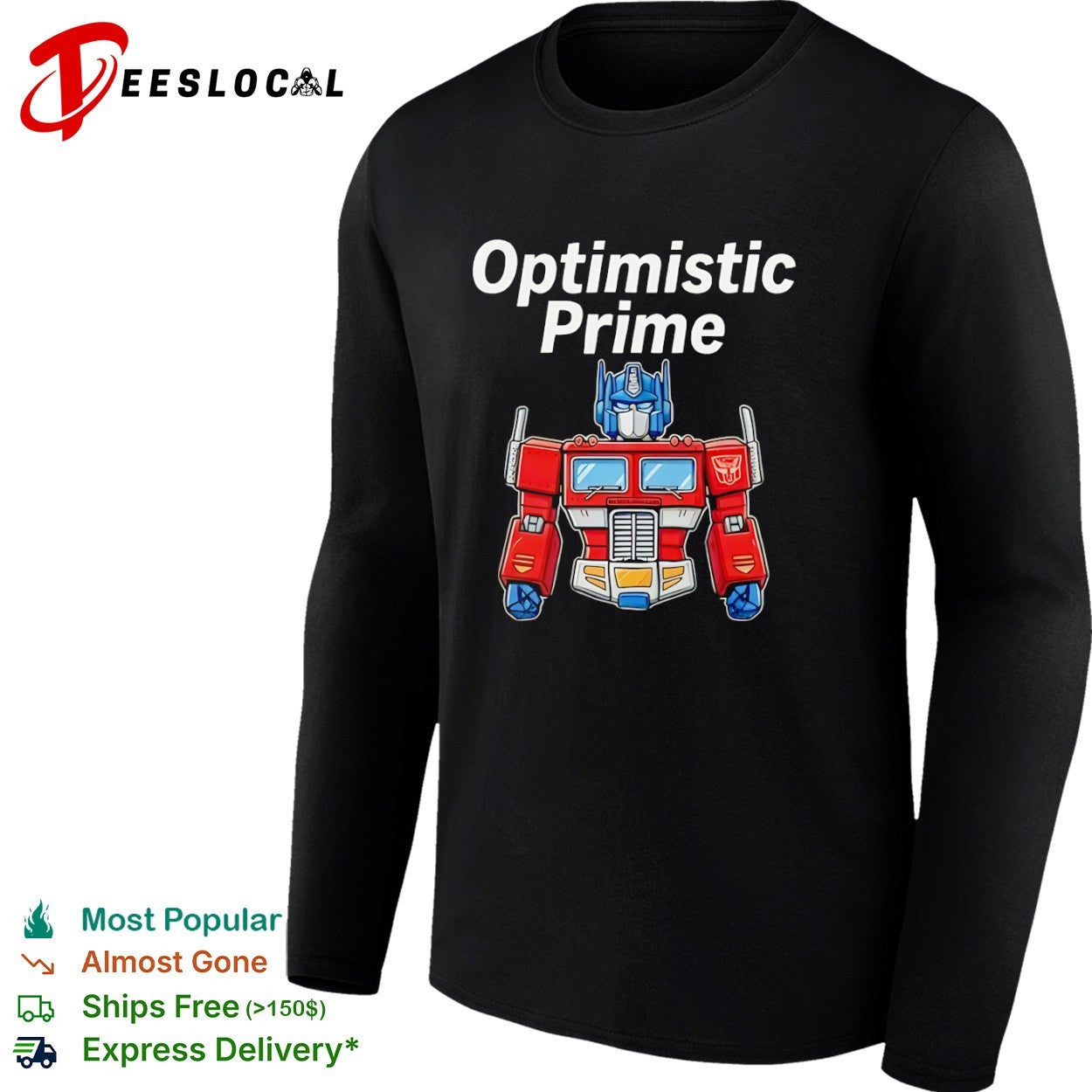 Optimistic Prime Transformers shirt