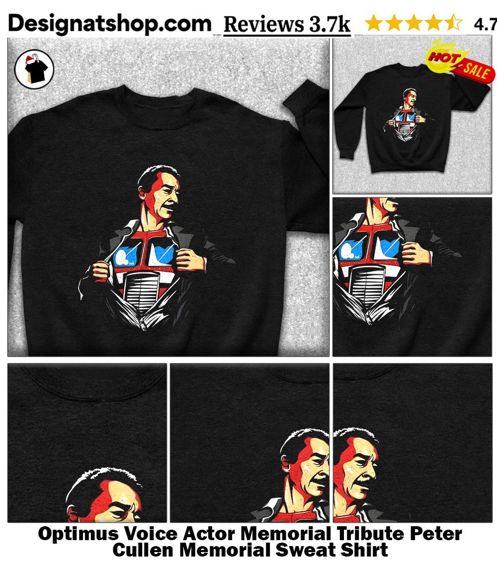 Optimus Voice Actor Memorial Tribute Peter Cullen Memorial shirt