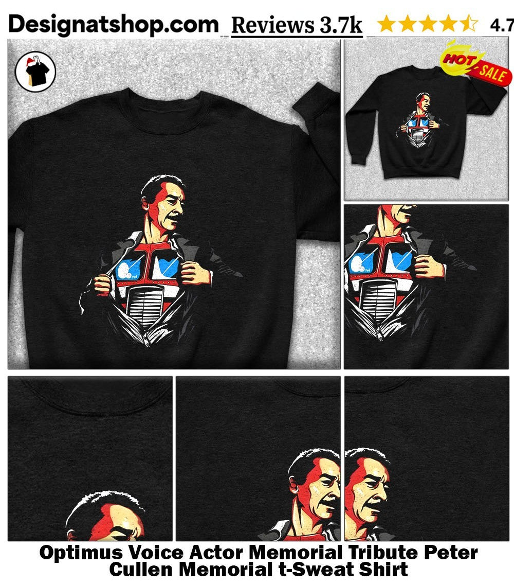 Optimus Voice Actor Memorial Tribute Peter Cullen Memorial t-shirt