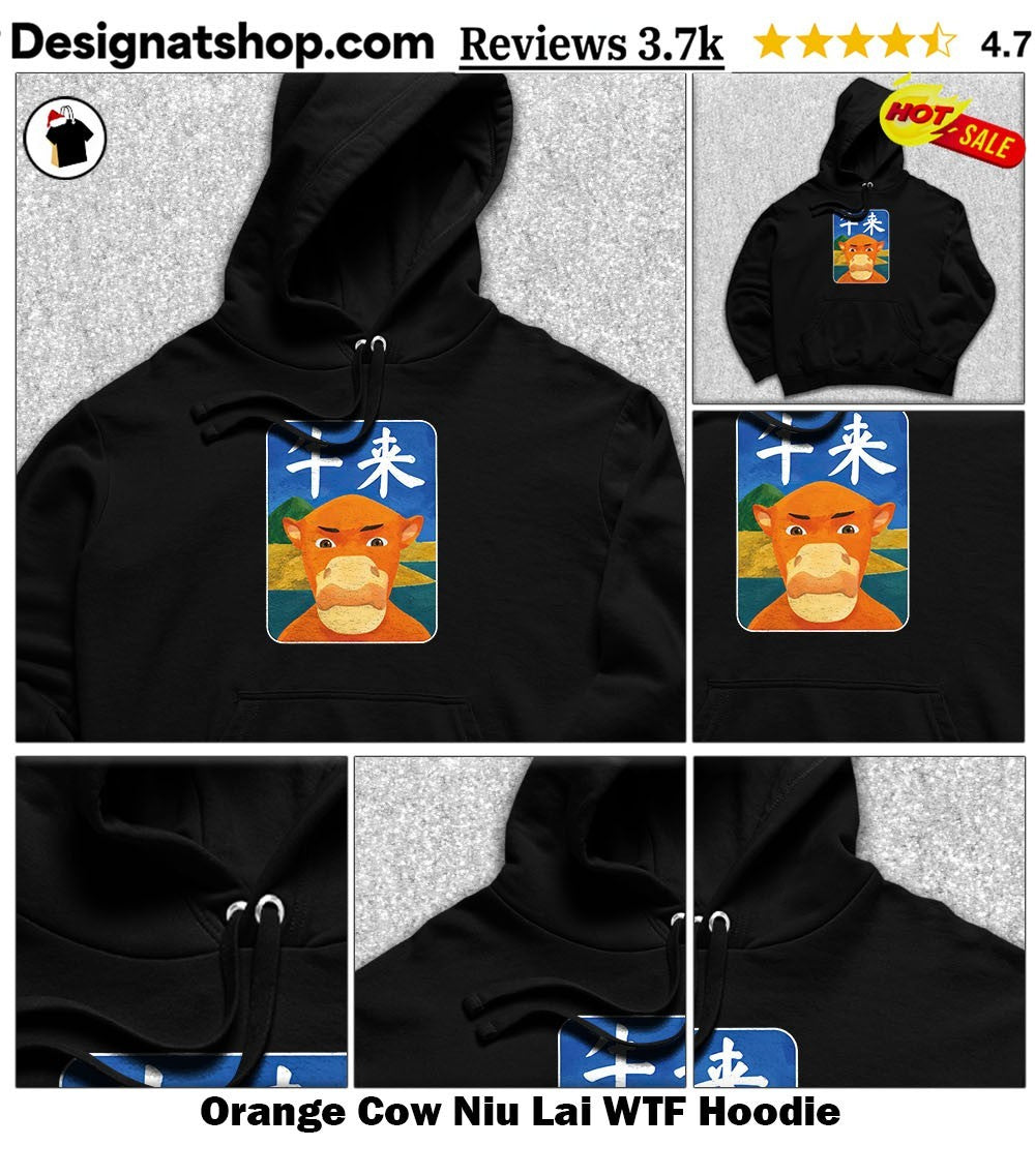 Orange Cow Niu Lai WTF shirt