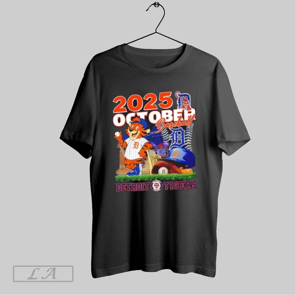 Original 2025 October Baseball Detroit Tigers Baseball Mascot