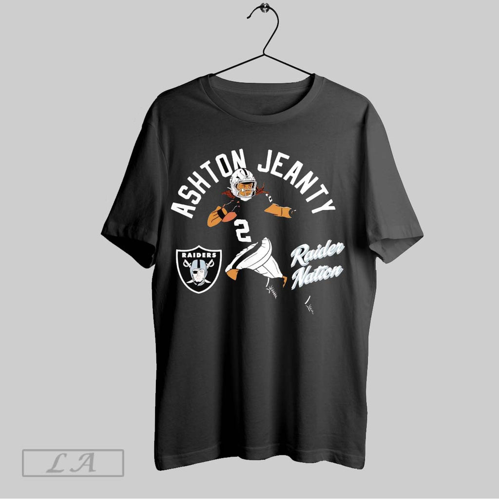 Original Ashton Jeanty Illustrative Running Raiders