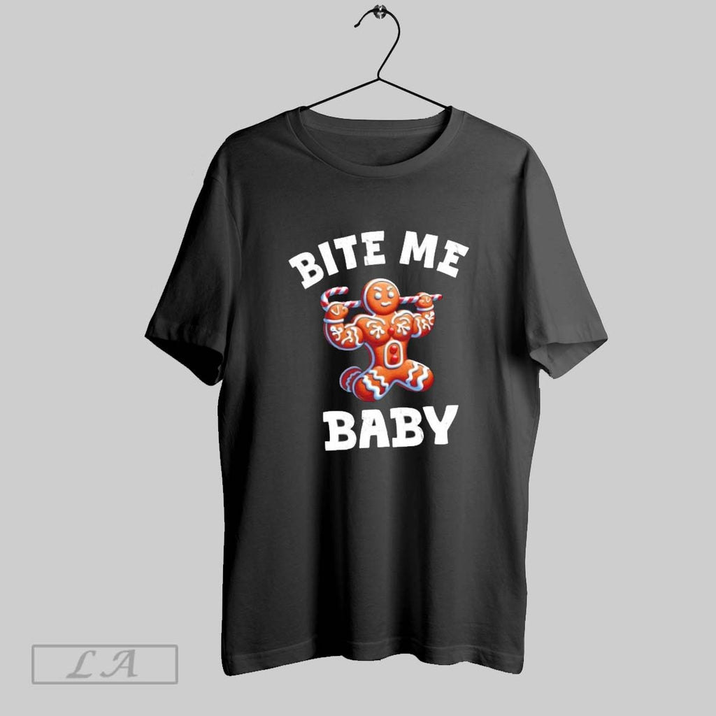 Original Bite Me Baby Funny Gingerbread Christmas