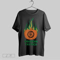 Original Boston Celtics Flaming Pumpkin Halloween 2025