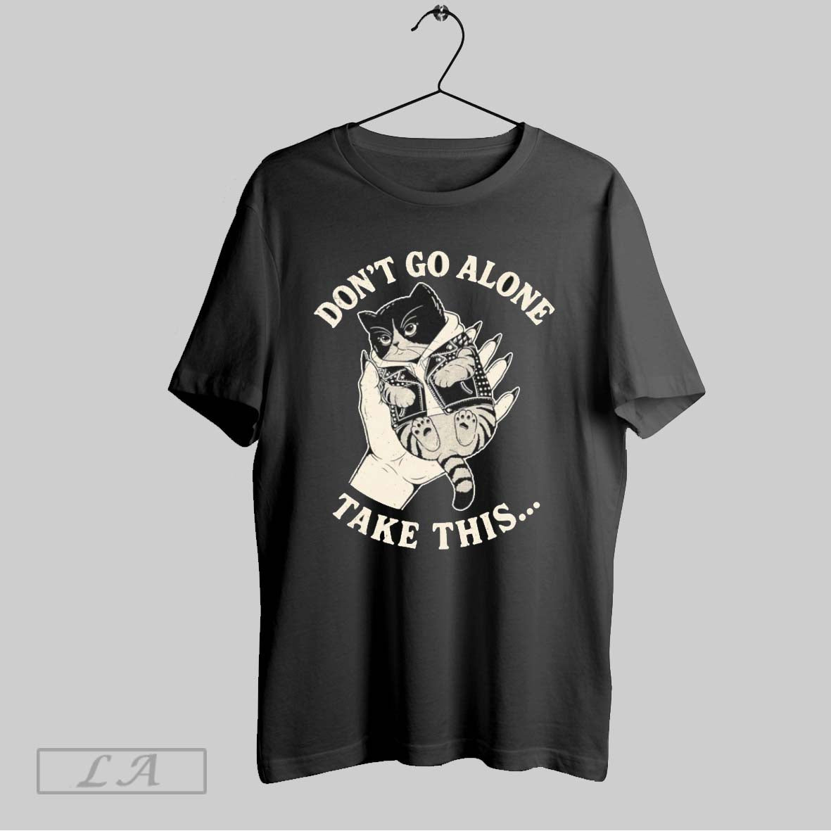 Original Cat Dont Go Alone Take This Vintage