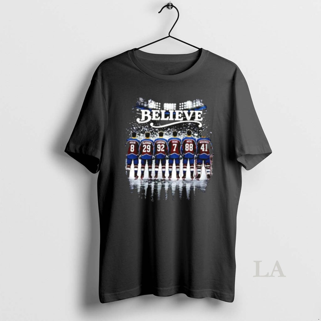 Original Colorado Avalanche Believe Hockey Players Stadium