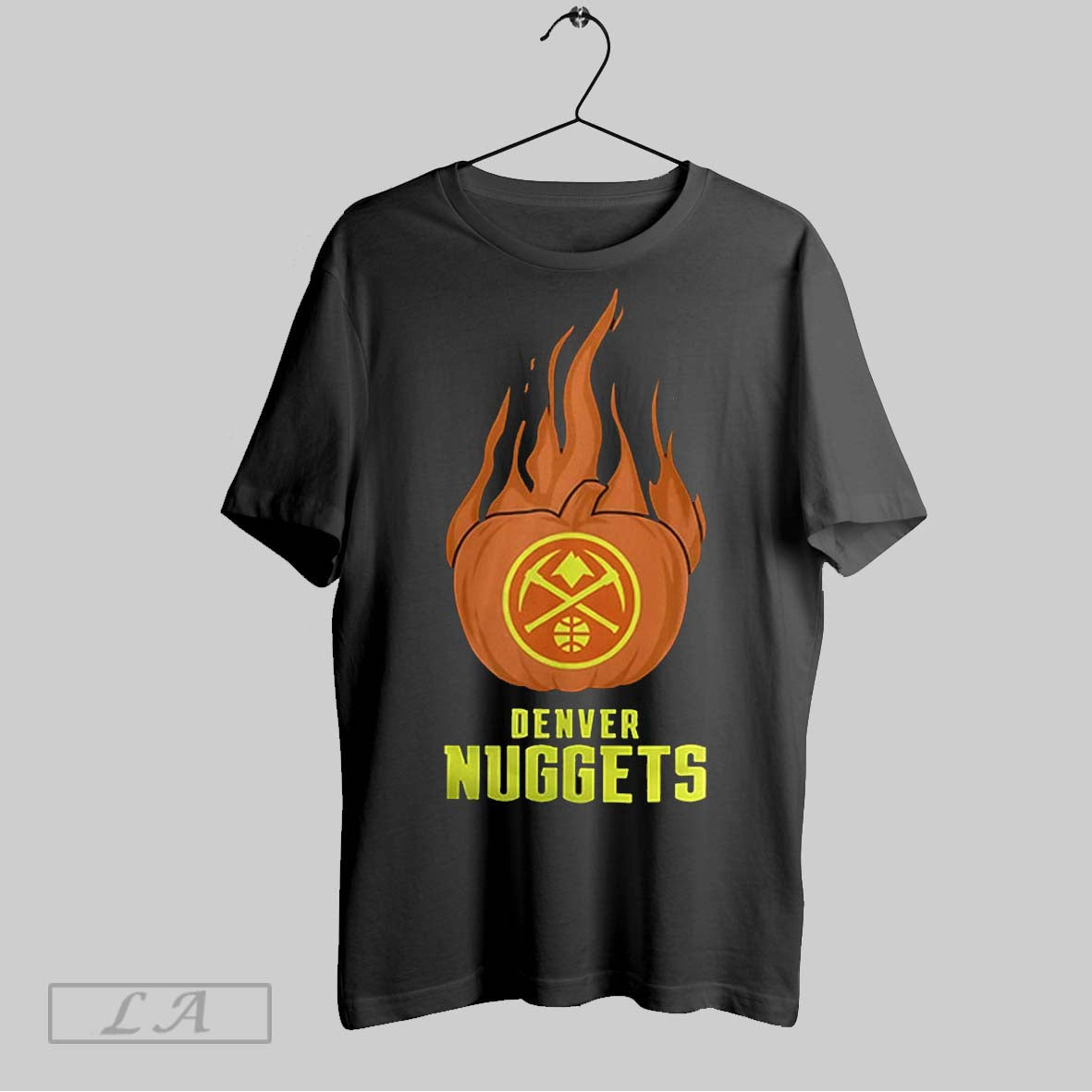 Original Denver Nuggets Flaming Pumpkin Halloween 2025