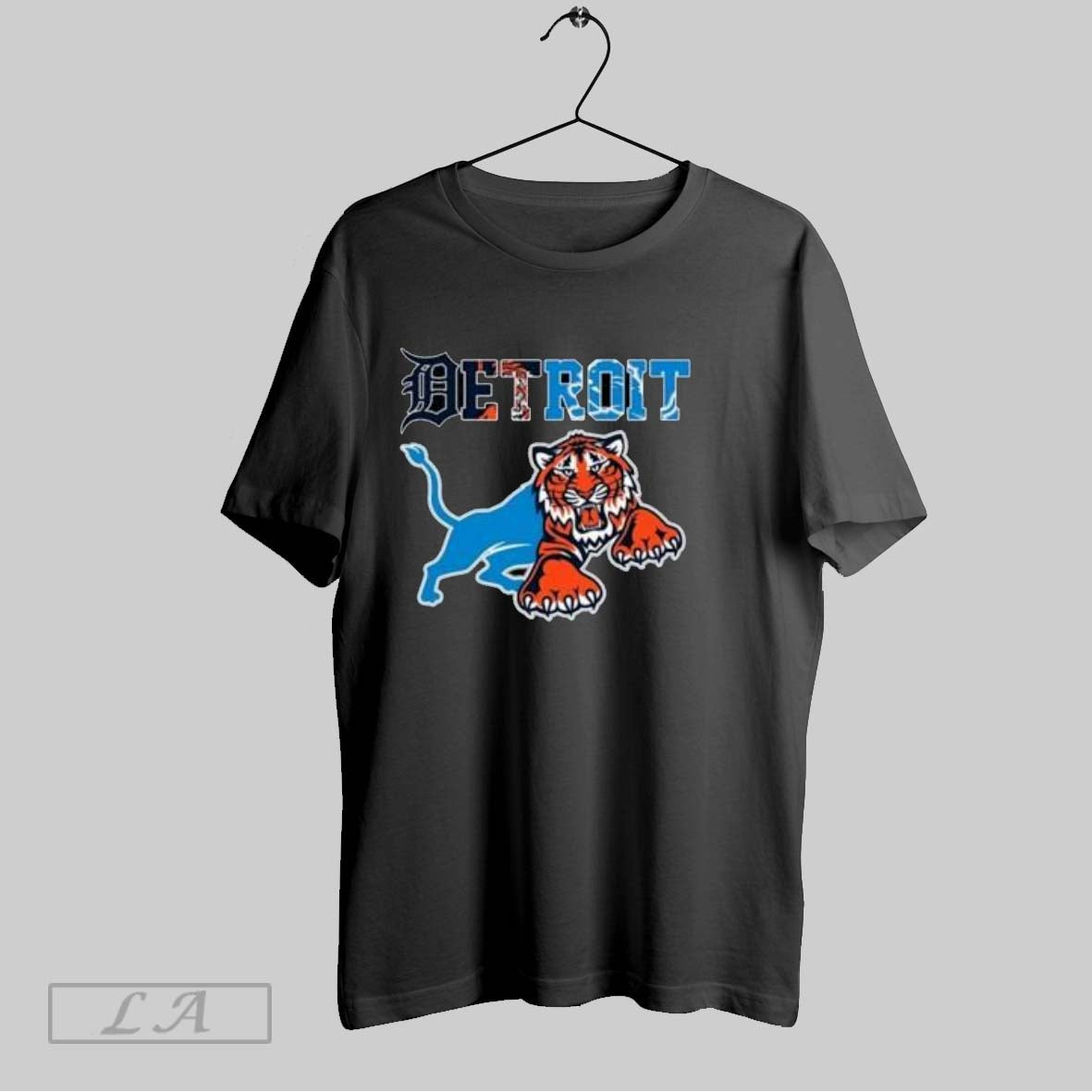 Original Detroit Tigers And Detroit Lions Mix Mascot 2025