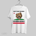 Original Dont Poke The Bear California Republic Gavin Newsom White Poster