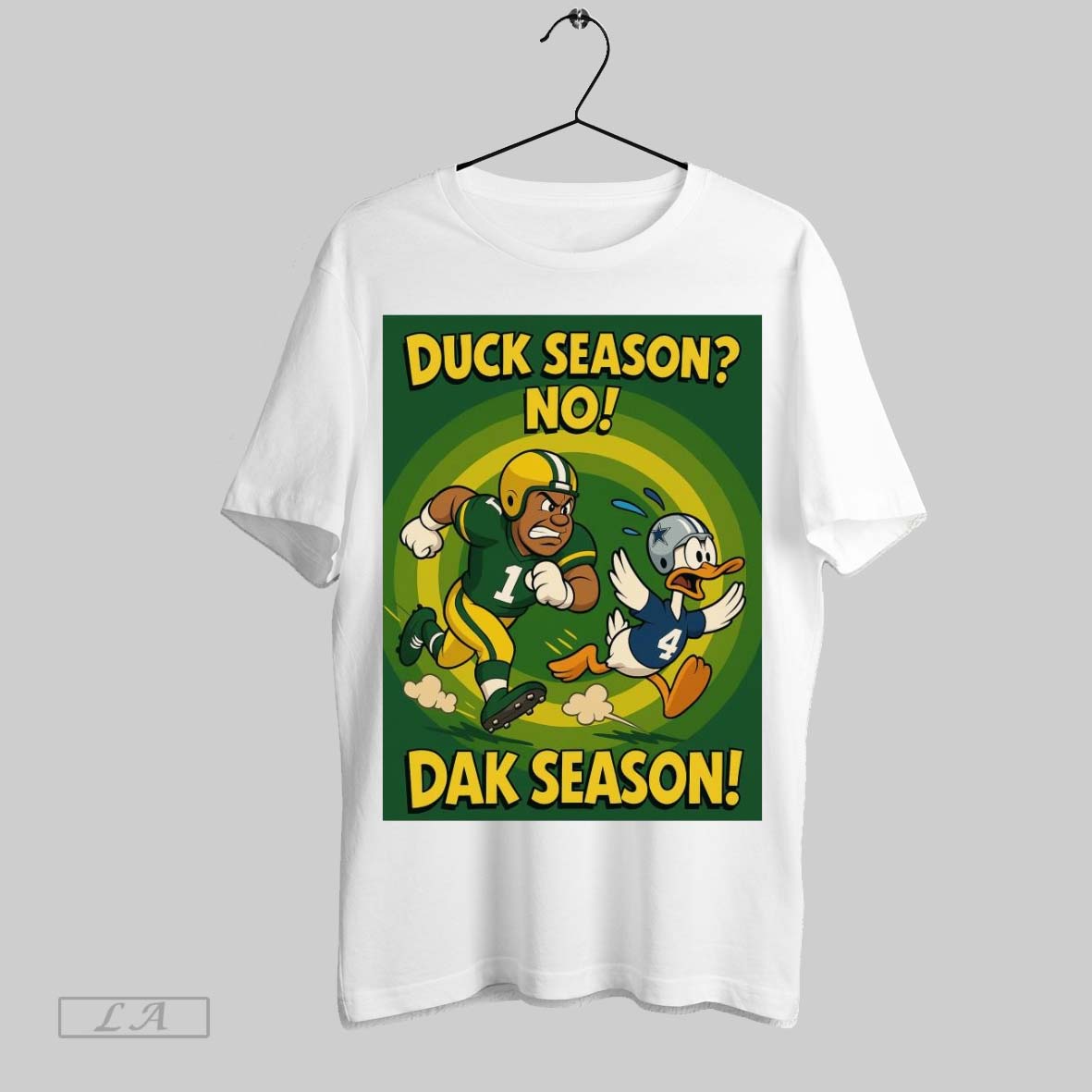 Original Duck Season No Dak Season Green Bay Packers Vs Dallas Cowboys Poster
