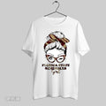 Original Florida State Seminoles Girl Messy Bun Sunglasses Fan Art
