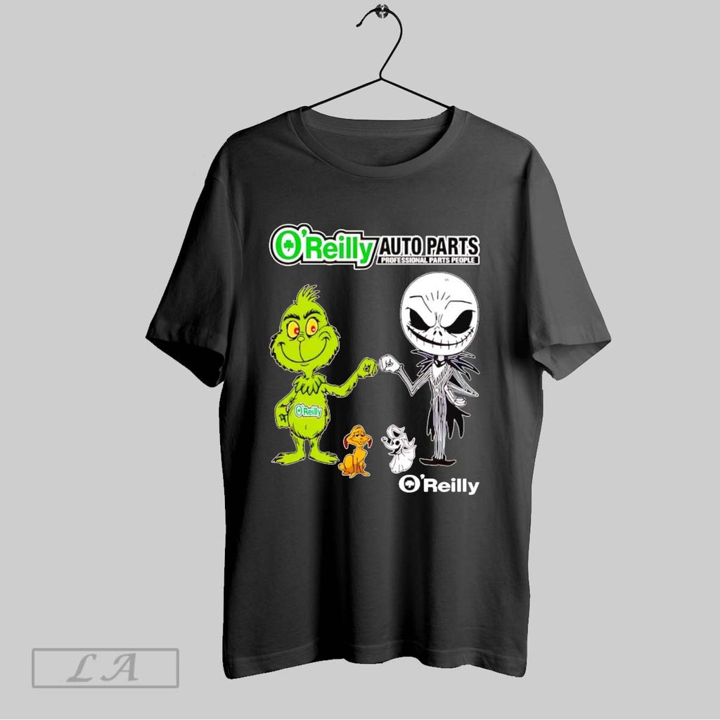 Original Grinch And Jack Skellington Fist Bump Oreilly Halloween