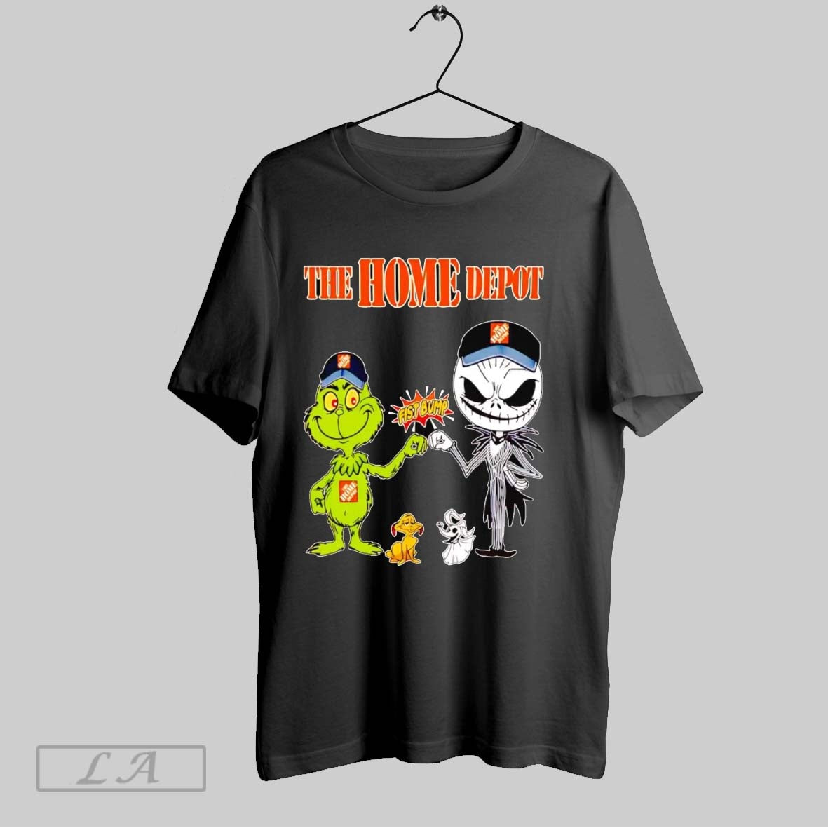 Original Grinch And Jack Skellington Fist Bump The Home Depot Halloween
