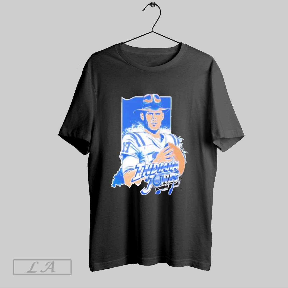 Original Indianapolis Colts Indiana Jones Daniel Jones Peyton Manning Signature