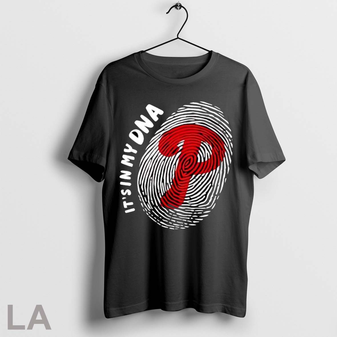 Original Its In My Dna Philadelphia Phillies P Logo Fingerprint Fan