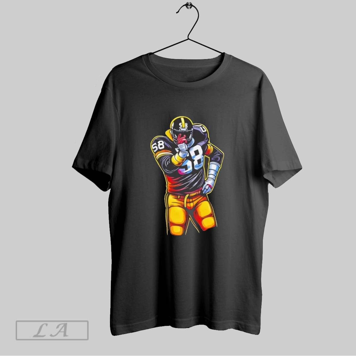 Original Jack Lambert Yinzerstitions Steelers Ladies