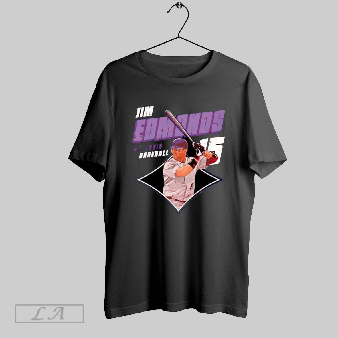 Original Jim Edmonds St Louis Diamond Number 15 T Shirt