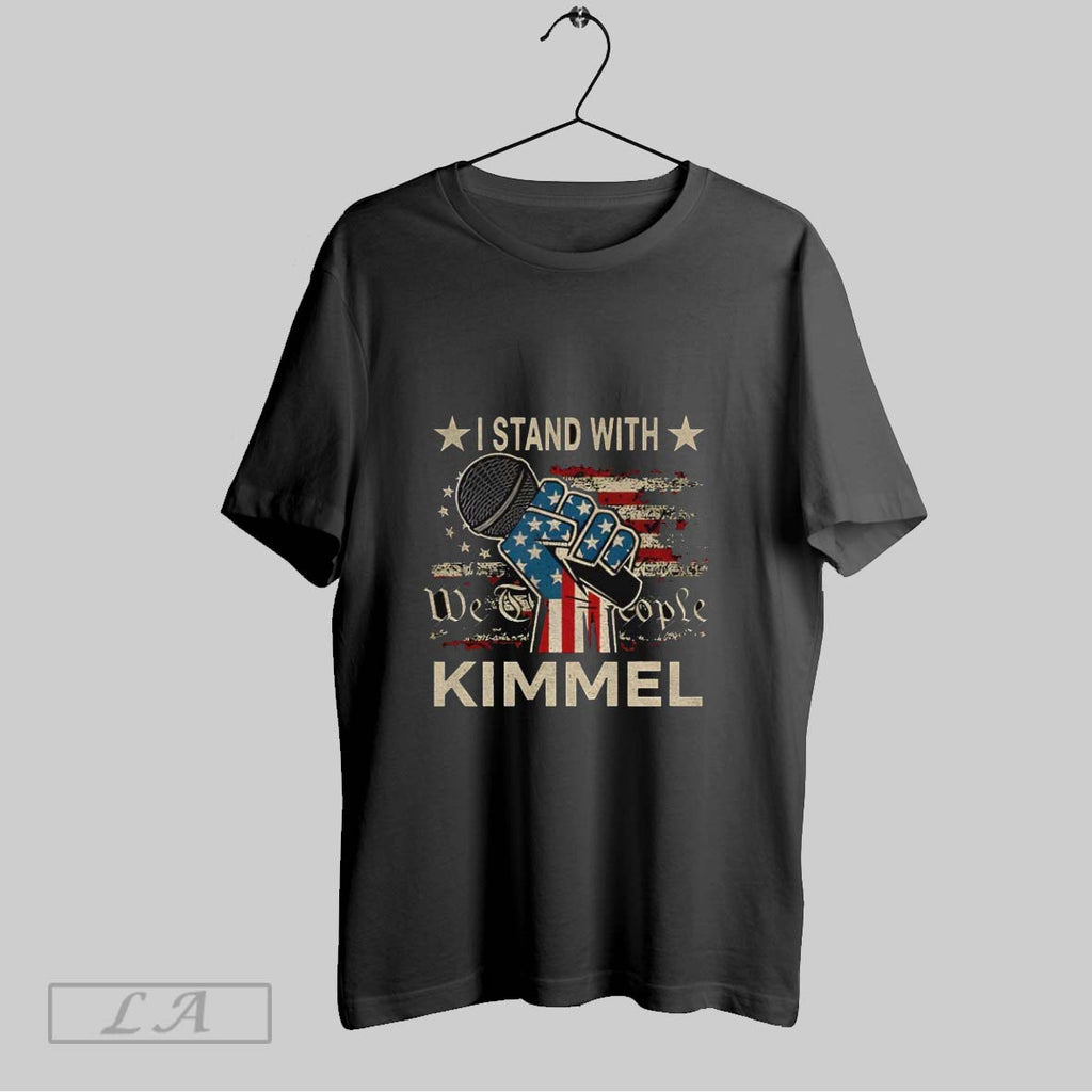 Original Jimmy Kimmel We The People I Stand With Jimmy Kimmel American Flag Retro