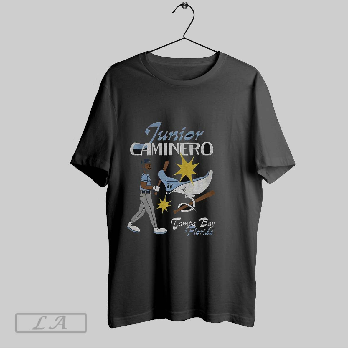 Original Junior Caminero Tampa Bay Rays Baseball Mlb Tampa Bay Florida Summer Cartoon