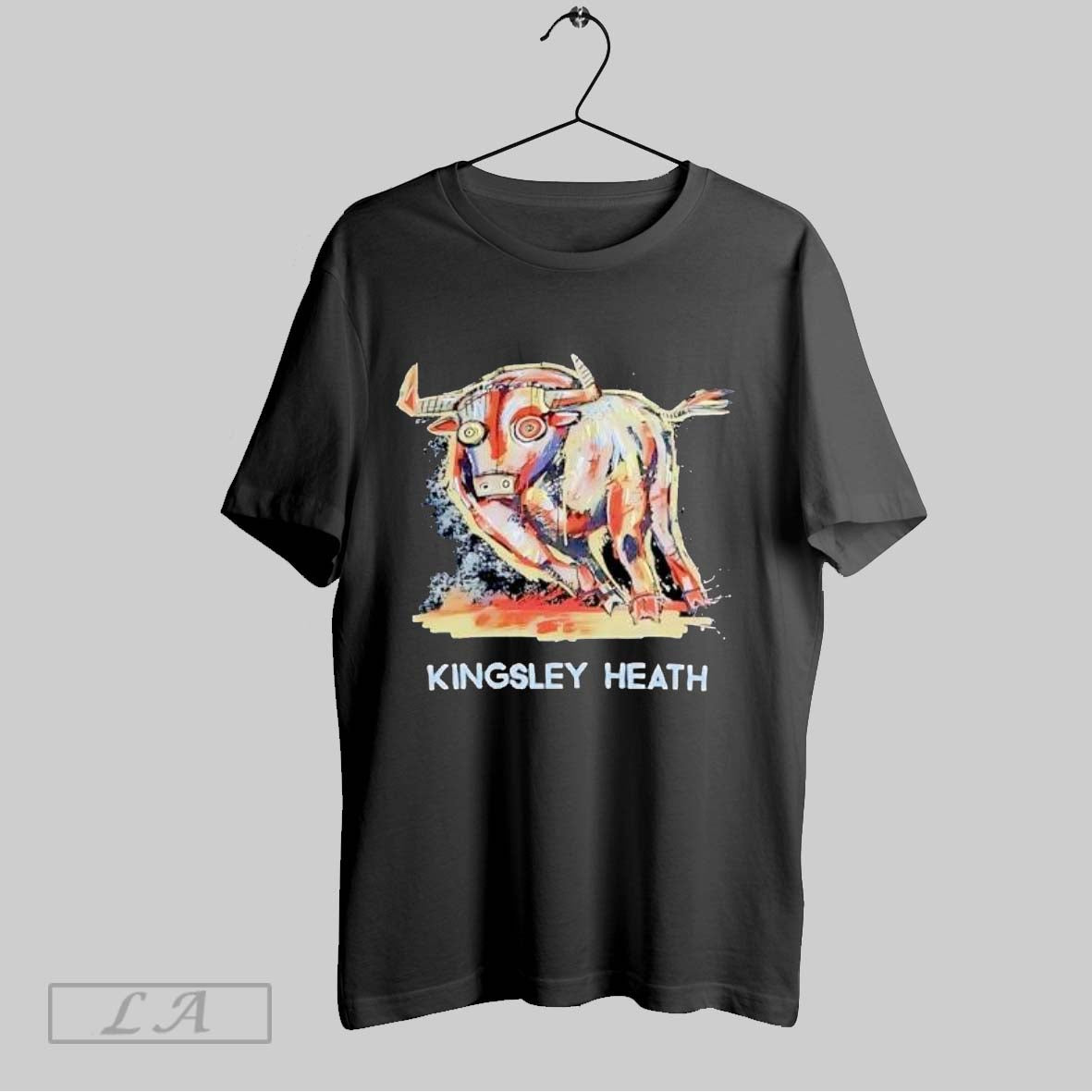 Original Kingsley Heath Abstract Bull Artwork Vintage
