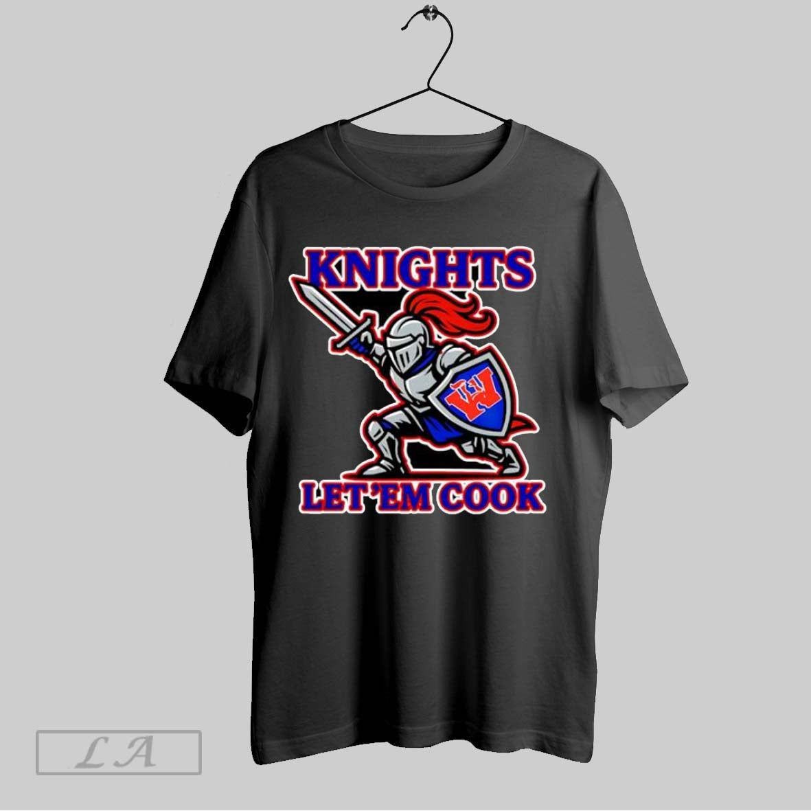 Original Knights Let Em Cook Knight Sword And Shield Hoodie Sweater Longsleeve And V Neck