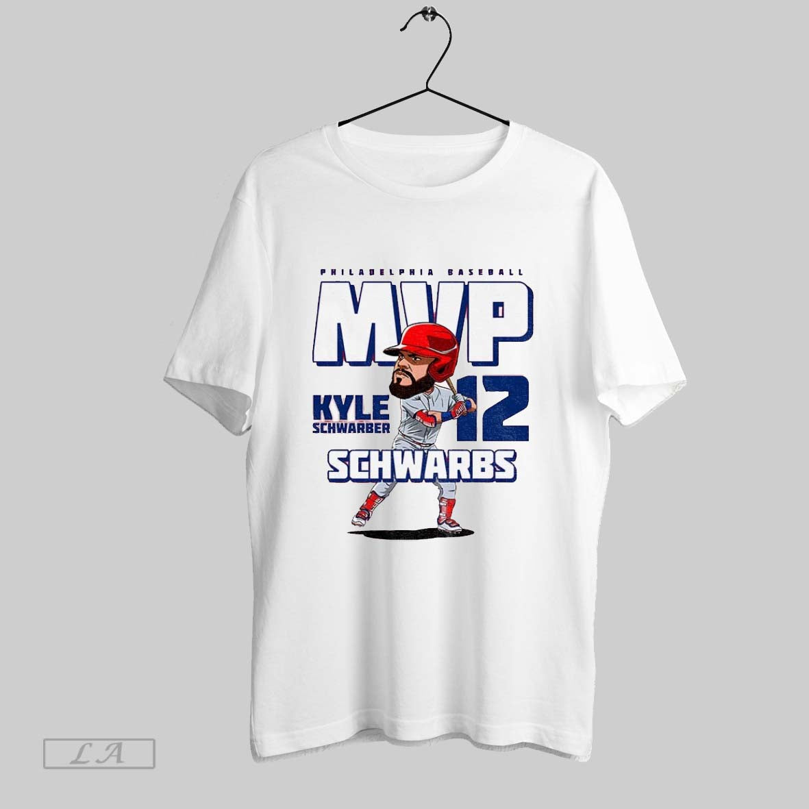Original Kyle Schwarber Schwarbs Mvp Philadelphia Phillies Mlb Baseball Cartoon