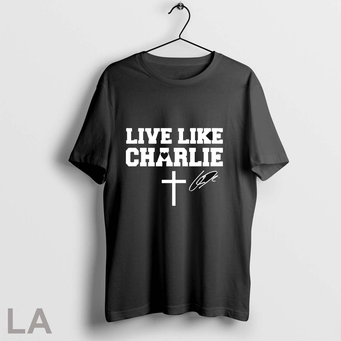 Original Live Like Charlie Kirk Cross Signature