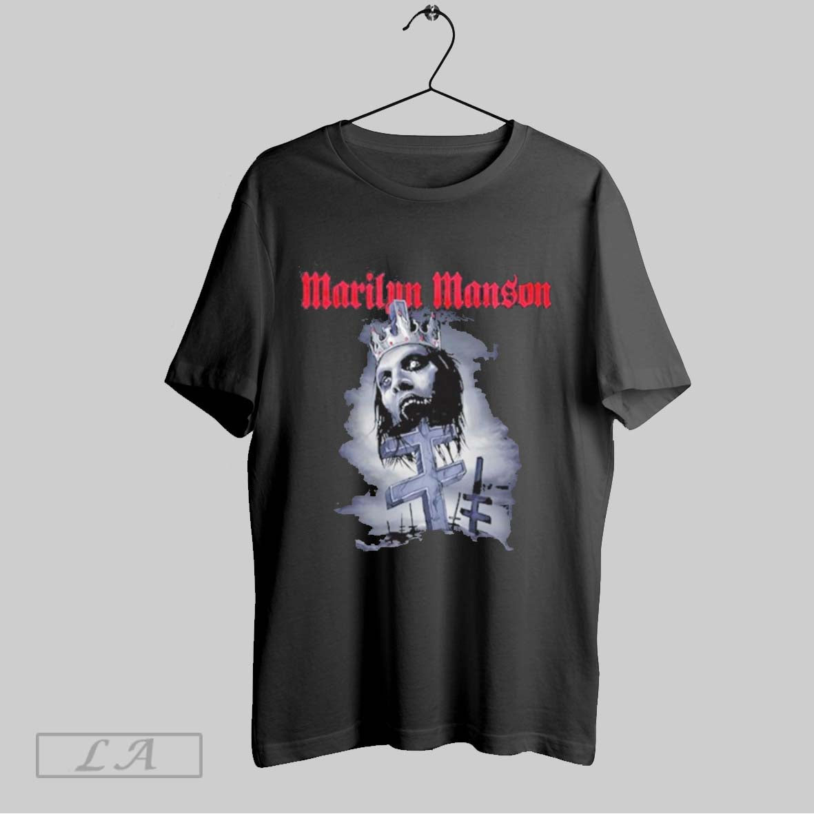 Original Marilyn Manson Impaled Double Cross Black