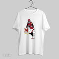 Original Maryland Terrapins Football Ncaa Malik Washington Superstar Pose Signature