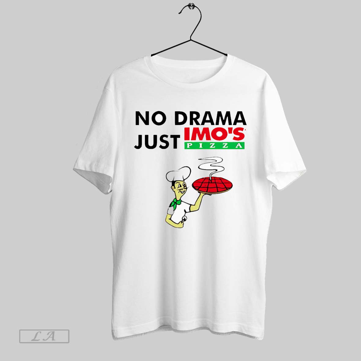 Original No Drama Just Imos Pizza White Poster