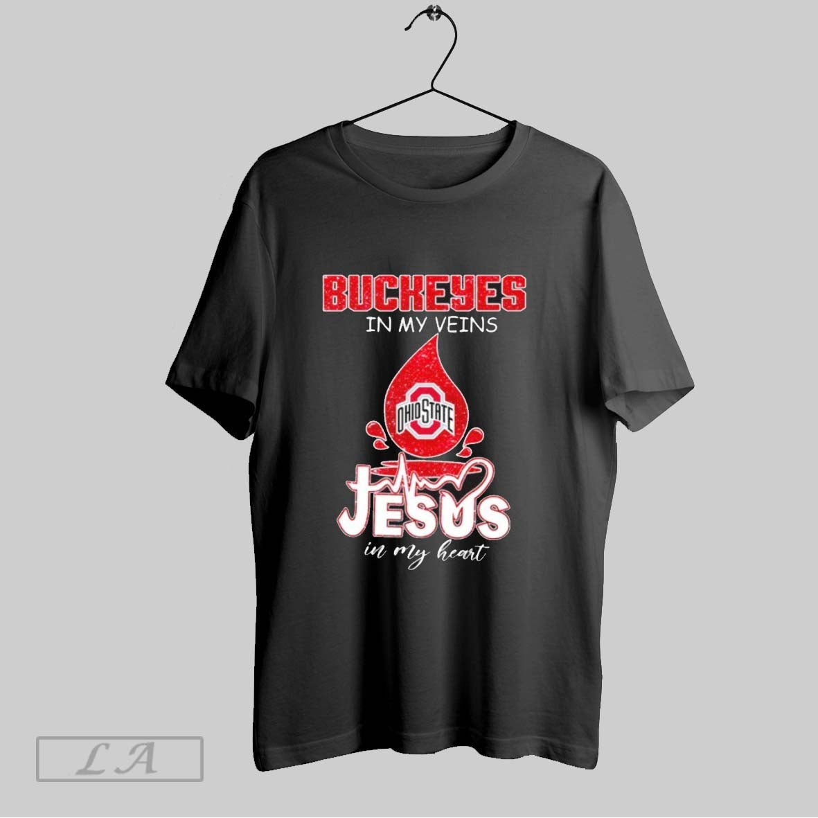 Original Osu Buckeyes In My Veins Jesus In My Heart