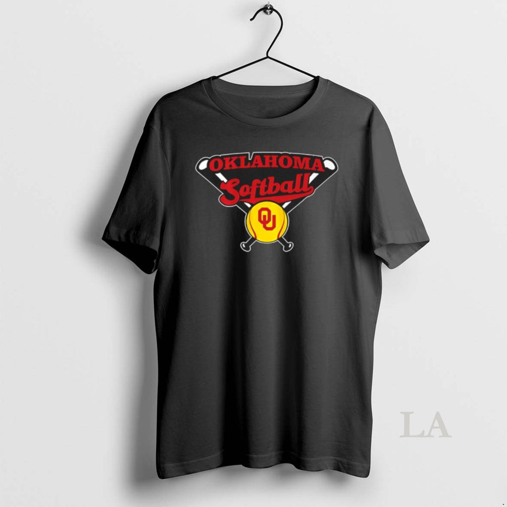 Original Oklahoma Sooners Ncaa Softball Crossed Bats Logo