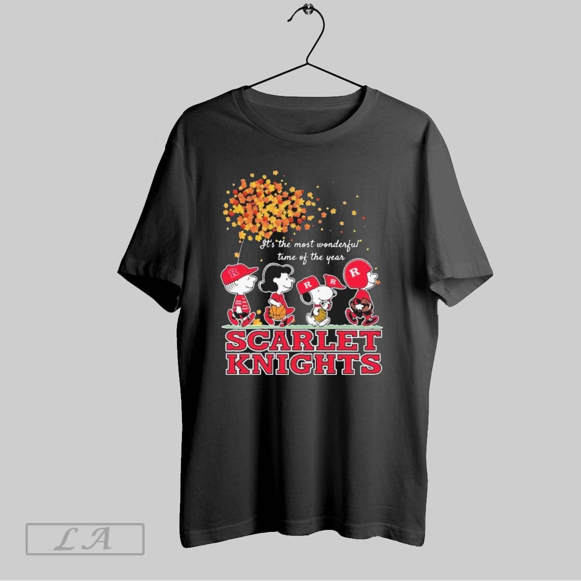 Original Rutgers Scarlet Knights And Peanuts Character Its The Most Wonderful Time Of The Year