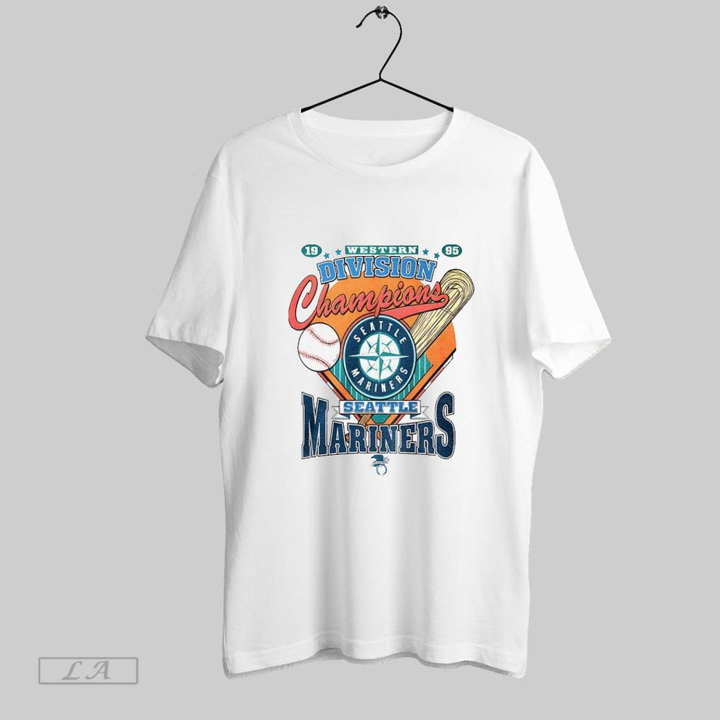 Original Seattle Mariners 1995 Western Division Champions Starter Mlb Baseball Logo Vintage