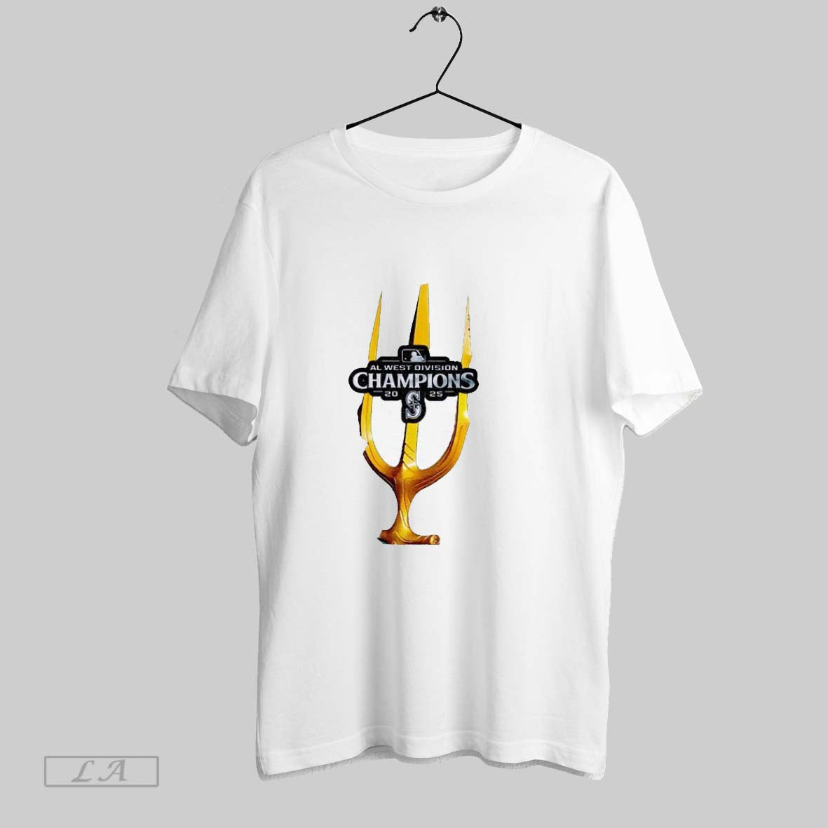 Original Seattle Mariners Mlb Baseball Division Champs American League West Postseason 2025 Trident Logo