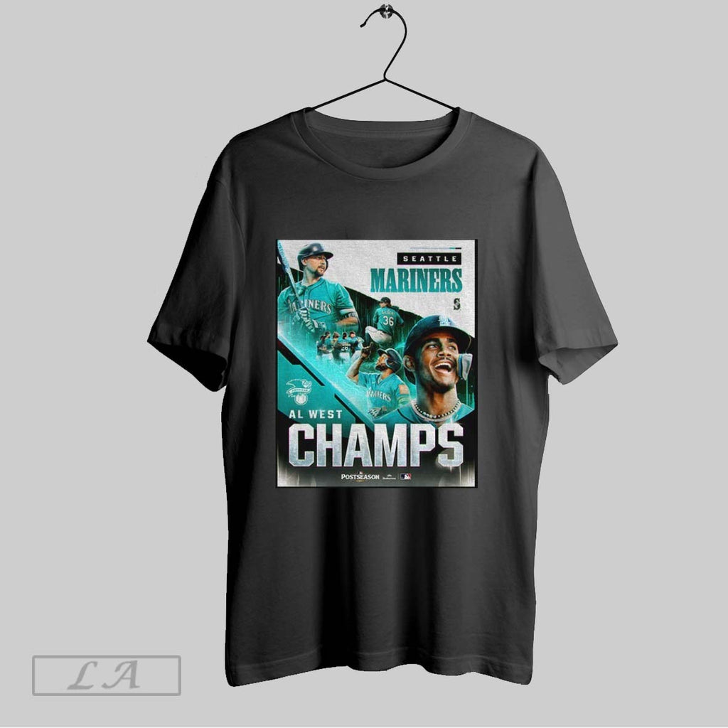 Original Seattle Mariners Mlb Baseball Players Al West Champs Postseason 2025