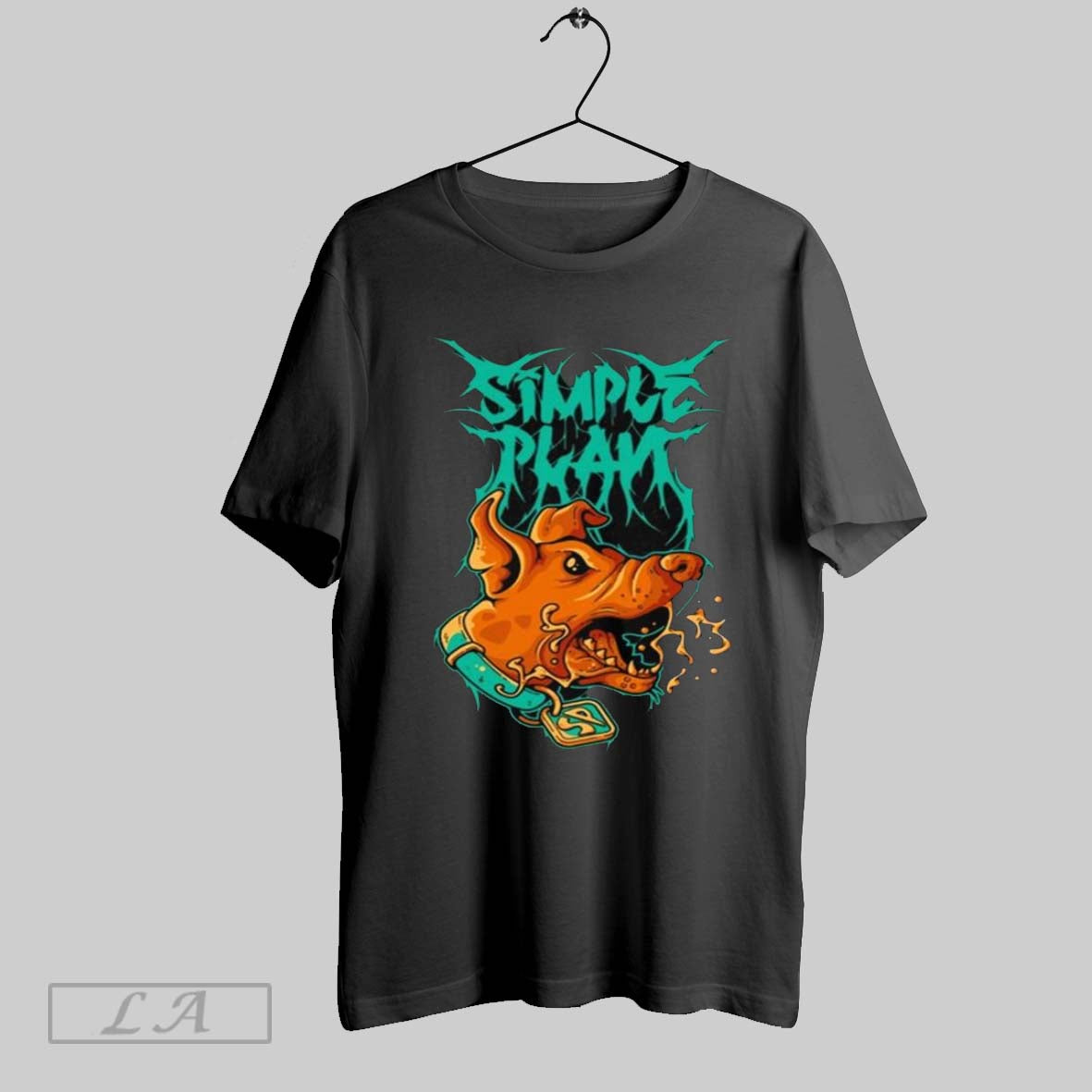 Original Simple Plan Spooky Metal Logo Long Sleve