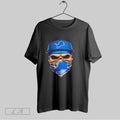 Original Skull Wearing A Face Scarf Detroit Lions Football