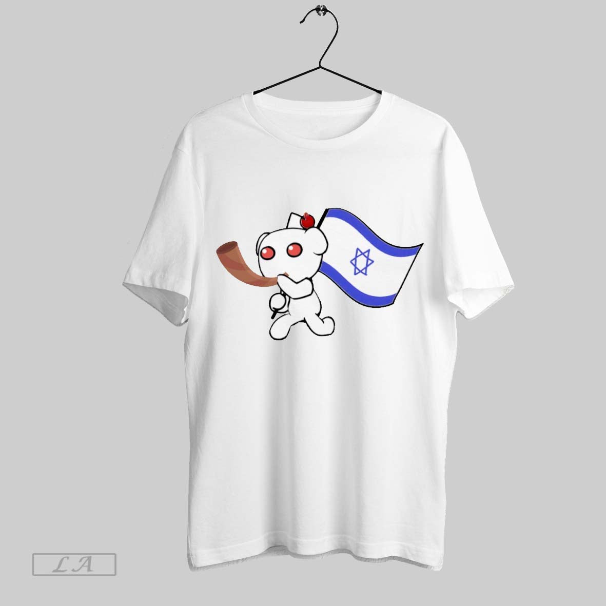 Original Snoo The Mascot Of Reddit Israel Flag