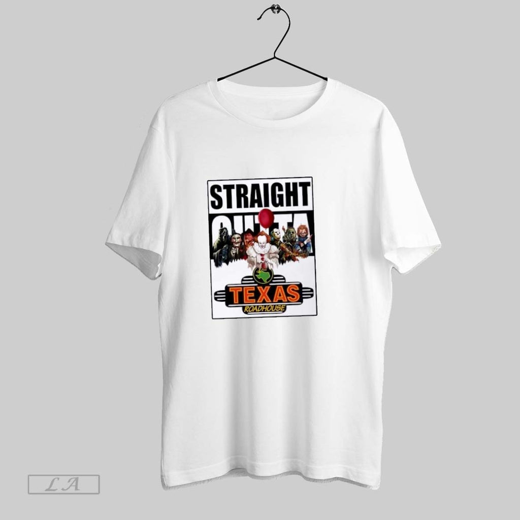 Original Straight Outta Texas Roadhouse Horror Movies Halloween