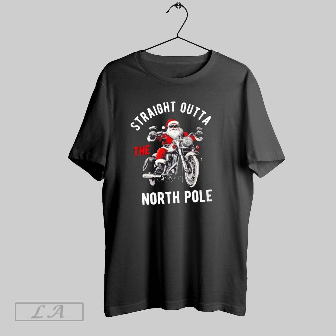 Original Straight Outta The North Pole Santa Christmas