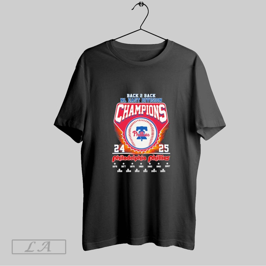 Original Vintage 2024 2025 Back 2 Back Nl East Division Champions Philadelphia Phillies
